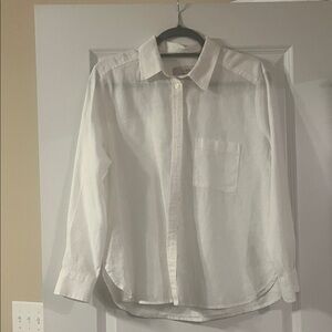 Women’s Loft Linen Shirt Size Medium Petite